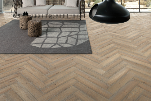 Parkett Eiche Vintage grau